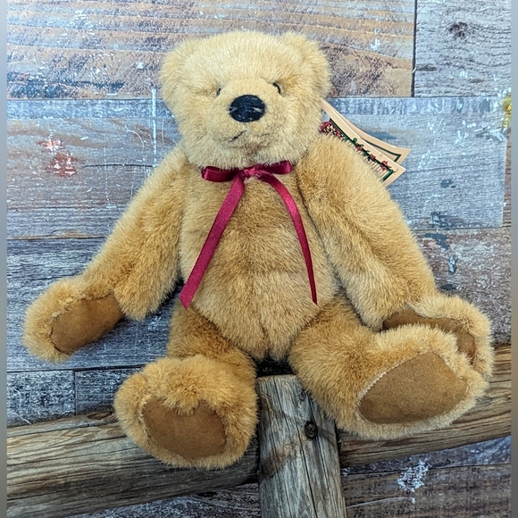 Vintage Russ Berrie & Co "Eureka" Fully Jointed Plush Bear - Picture 3 of 13